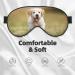 Golden Retriever Puppy Blackout Eye Mask - Double-Sided Soft Sleeping Mask with Adjustable Straps | Perfect for Comfortable Sleep | International Shipping Available - Buy Online on GoSupps.com