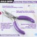 3-Inch Mini Bent Chain Nose Pliers - Precision Jewelry Making and Crafting Tool - Buy Online on GoSupps.com