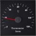 Buy SudoreWell Black Sauna Thermometer - Durable Aluminum 120mm x 120mm Accurate Red Pointer for Perfect Heat Measurement - Buy Online on GoSupps.com