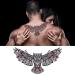 VIWIEU 3D Realistic Chest Temporary Tattoos - 5 Sheets, Large Fake Body Art Stickers for Men, Women, and Teens - Water Transfer Body Art Owls Design - Buy Online on GoSupps.com
