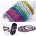 8 Pcs Striping Tape Line Nail Art Decoration Sticker Sticky Strips Decals Rolls For Natural And False Nails Decorations