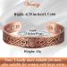 VicMAG Copper Magnet Hardship Bracelet for Men - Arthritis Pain Relief - Adjustable Pure Copper Cuff with Celtic Knot Gift Box - Buy Online on GoSupps.com