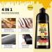 Herbal Instant Hair Dyeing Shampoo - Chestnut Brown | 3-in-1 Long-Lasting Hair Tint for Men & Women - Natural Herbs & Honey - 500ML - Buy Online on GoSupps.com