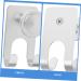 Cabilock 4-Pack No Hook Razor Holder - Metal Aluminum Alloy Shaving Storage for Bathroom | Wall-Mount Shaving Hooks & Towel Organizer - Buy Online on GoSupps.com