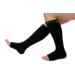 Vagabond 3XL and 2XL Wide Calf Toeless Compression Socks -15-20 mmHg for Fatigue Pain Leg Swelling Comfy Compression Black 3X-Large