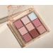 Shop Pink Eyeshadow Palette - High Pigment 9 Shades Metallic & Shimmer - Long Lasting Sweatproof & Waterproof Makeup - Buy Online on GoSupps.com