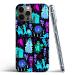 FANPINFANDO Compatible for iPhone Se 2022/2020/7/8 Case Pure Haunted Halloween Mansion Clear TPU Shockproof Phone Cover Turquoise iPhone SE 2020/7/8