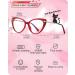 Spring Hinge Red Cateye Anti Blue Light Glasses for Women - Fashionable Big Face Gaming & Computer Eyewear - Buy Online on GoSupps.com