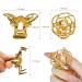 Medium Flower Hair Claw Clips 4-Pack for Women & Girls - Non-slip Metal Jaw Clamps for Thin/Thick Hair - Mother's Day Gift - 4 Colors - Buy Online on GoSupps.com