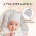 KiddyCare Newborn Hat - GOTS Organic Cotton Baby Hats for 6-12 Months - Cherry Lavender Rose Design - Baby Girl/Boy Spring Blossom - Buy Online on GoSupps.com