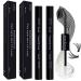 Qiveaory Lash Bond and Seal Kit 2Pcs DIY Lash Extension Waterproof Lashe Cluster Glue 72h Hold Portable Individual Lash Glue for Eyelash Extensions Beginners Black Bond&Clear Seal(5ml+5ml)