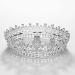SWEETV Full Round Crystal Queen Crown for Women - Wedding Tiara for Bride, Pageant and Birthday Party - Silver - Buy Online on GoSupps.com