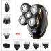 GeRRiT 5-in-1 Electric Shaver for Men - Rechargeable Rotary Shaver with LED Display Cordless Grooming Kit Clippers & Nose Hair Trimmer for Bald Heads - Buy Online on GoSupps.com
