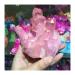 Natural Crystal Rough Crystal Cluster 260-320g Rare Beautiful Rose Flame Quartz Crystal Cluster Specimen
