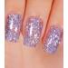 NAILKISS Glitter Gel Nail Polish Pink Glitter Diamond Soak Off UV LED Nail Polish Sparkle Shiny Manicure Pedicure for Nail Art Starter CCJ04