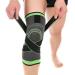 Knee Sleeve, Knee Pads Compression Fit Support -for Joint Pain and Arthritis Relief, Improved Circulation Compression - Wear Anywhere - Single (Green, M) M Green