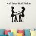 Nail Salon Wall Decoration Wall Decal Decoration Nail Art Salon Wall Sticker Shop Window Nail Art Manicure Art Sticker Ornament for Nail Salon (S) - Buy Online on GoSupps.com