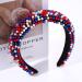 USA Patriotic Beaded Headband for Women - 4th of July American Flag Headpiece - Buy Online on GoSupps.com