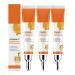 homomdy Anti-wrinkle eye contour cream vitamin C eye contour serum anti-dark circles and anti-puffiness firming and brightening repairing eye contour cream (3 pcs)