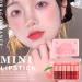 6 Colors Peach Lip Tint Set - Korean Waterproof Lip Stain & Gloss for Lips & Cheeks | Long Lasting High Pigment Makeup - Buy Online on GoSupps.com