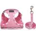 DORAMIO Step-in Dog Harness and Leash Set | XXS Pink | Soft Mesh Reflective Breathable Vest for Small Medium Dogs, Cats, Puppies - Buy Online on GoSupps.com
