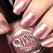 Pink Nail Polish Shimmer Champagne Pink Nail Varnish Long-lasting Quick Dry Nail Polish Low Odor Without UV Lamp Non-Toxic Formula Breathable For Woman Home DIY Nail Art Gift 04