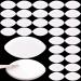 OIIKI 60Pcs Eye Shaped Practice Sponge  Lash Exercise Sponge White  Practice Sponges for Beginners Makeup Eyelash Lash Extensions Supplies 60pcs white