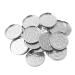 MSEMIS 30 pieces metal sticker for eyeshadow pallet set 30 pieces of square empty palette and 30 pieces round make-up pallets 55mm aluminum empty OneSize OneSize 55mm aluminum empty