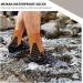 MEIKAN Waterproof Hiking Socks - Unisex Digital Print, Breathable, 100% Waterproof - 1 Pair (Large) - Orange - Buy Online on GoSupps.com