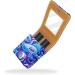 Travel Lipstick Organizer Case | Portable Makeup Bag with Mirror | Abstract Blue Cartoon Dinosaur Design - Buy Online on GoSupps.com