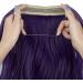 OMGREAT Halo Hair Extensions 18 Inch Curly Wavy Invisible Wire Deep Purple - 4.2 Oz | Women's Secret Crown Hairpiece - Buy Online on GoSupps.com