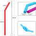 Kids Silicone Straws - 6 Short Reusable Straws for Tumblers | BPA Free & Eco-Friendly with 2 Cleaning Brushes - Buy Online on GoSupps.com