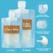 Shop TailaiMei 12-Piece TSA Approved Travel Pouches for Toiletries - Portable & Refillable Shampoo/Conditioner/Lotion Bags (1.7 & 3.4 oz) - Perfect for International Travel - Buy Online on GoSupps.com