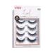 KISS Lash Couture Faux Mink False Eyelashes Multipack - Celebrity Favorite Wispy Effect Volume & Curl Reusable Cruelty-Free 4-Pairs Contact Lens Friendly - Buy Online on GoSupps.com