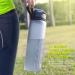 Fulter 1L Sport Water Bottle - BPA Free Non-Slip Grip Perfect for Outdoor Gym & School - Gray - Buy Online on GoSupps.com