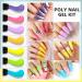 Morovan Glow in the Dark Poly Gel Nail Kit - 7 Colors Nail Extension Builder Gel Manicure Kit - Buy Online on GoSupps.com