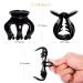 RC Roche Ornament 6 Pcs Womens Pumpkin Hair Claw Clips - No Slip Grip, Strong & Durable, Premium Quality Beauty Accessory - Medium Black (Pack of 6) - Buy Online on GoSupps.com