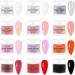 Acrylic Nail Kit Acrylic Powder Set Electric Nail Drill Nail Lamp Acrylic Nail 3D Art Manicure Supplies for beginners with everything (MT20-29) 6 Color Set-B - Buy Online on GoSupps.com