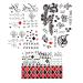 Halloween Temporary Tattoos - Large Size 8.2'' x 11.6'' for Women - Perfect for Costumes and Parties - 3 Sheets - Buy Online on GoSupps.com