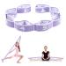 Yoga Stretching Strap Ablelo Yoga Stretch Gurt with 8 loops yoga accessories fitness bikers resistance bands gymnastics band elastic for Pilates dance gymnastics effective stretching (purple)