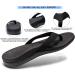LLSOARSS Plantar Fasciitis Sandals with Arch Support - Women's 11 Black - Buy Online on GoSupps.com