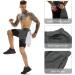 OEBLD Men's 2-in-1 Gym Workout Running Shorts - Grey Large with Towel Loop - 7'' Athletic Shorts - Buy Online on GoSupps.com