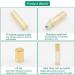 Rowiz 10pcs Essential Oils Roll on Bottles 10ml Refillable Empty Glass Rollerball Bottles with Golden Cap Perfect for Homemade Perfume Fragrance Aromatherapy Oils Pearly Golden - Buy Online on GoSupps.com