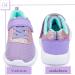 Girls Glitter Sneakers - Comfortable Sports Shoes for Kids | Velcro Fastener | 23 EU Violet Pink - Buy Online on GoSupps.com