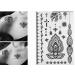 Henna Tattoo Body Paints (6 Sheets) - Temporary Tattoo Designs with Feathers, Mandala, Cats, Lotus, Bracelet, Elephant, Birds - Easy to Apply - Buy Online on GoSupps.com