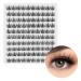 Boobeen Cluster Eyelash Extensions Natural False Eyelash Lash Clusters Curl Individual Fake Lashes Effortlessly Enhance Your Eye Makeup A Black