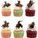 18pcs Cowboy Cupcake Toppers for Boys Girls Western Birthday Party Decorations Cow Cowboy Hats Boots Cake Decorations Rodeo Bullfight Bull Party Supplies - Buy Online on GoSupps.com