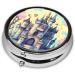 Fairytale Castleround Pill Box - 3 Compartment Travel Organizer | Portable Pill Box for Traveling - Buy Online on GoSupps.com
