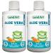 Pure Aloe Vera Gel 500ml - Orange-Tangerine Flavor - for Heartburn Relief & Acide Reflux - Made in Canada (Pack of 2) 500 ml (Pack of 2)