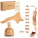 Bictive Maderotherapy Set 4 in 1 with bag.Anti cellulite massager lymphatic drainage device massage wood massage roller wood lyph massage device Madero massage massage device legs scooter